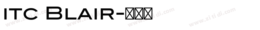 itc Blair字体转换